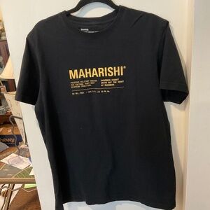 EUC Maharishi Organic Cotton Black T-shirt Large